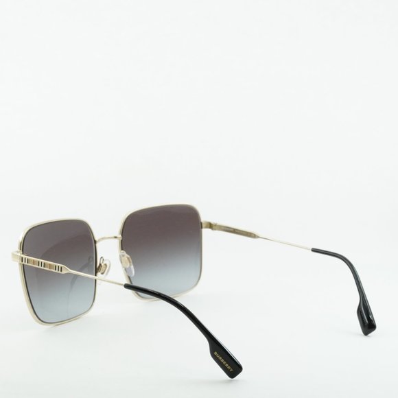 💯 NEW BURBERRY BE3119 JUDE 11098G GOLD GREY SQUARE SUNGLASSES - Picture 6 of 13